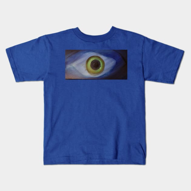 Juvenile Blue Whale Eye Kids T-Shirt by ARSTees